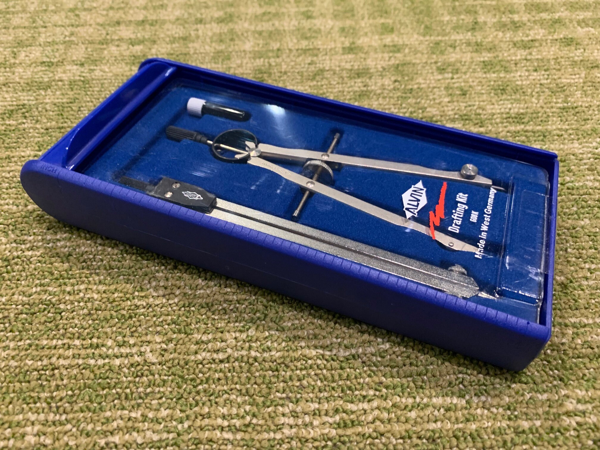 Alvin 510 Precision Drafting Set With Case, Made in Germany, Alvin