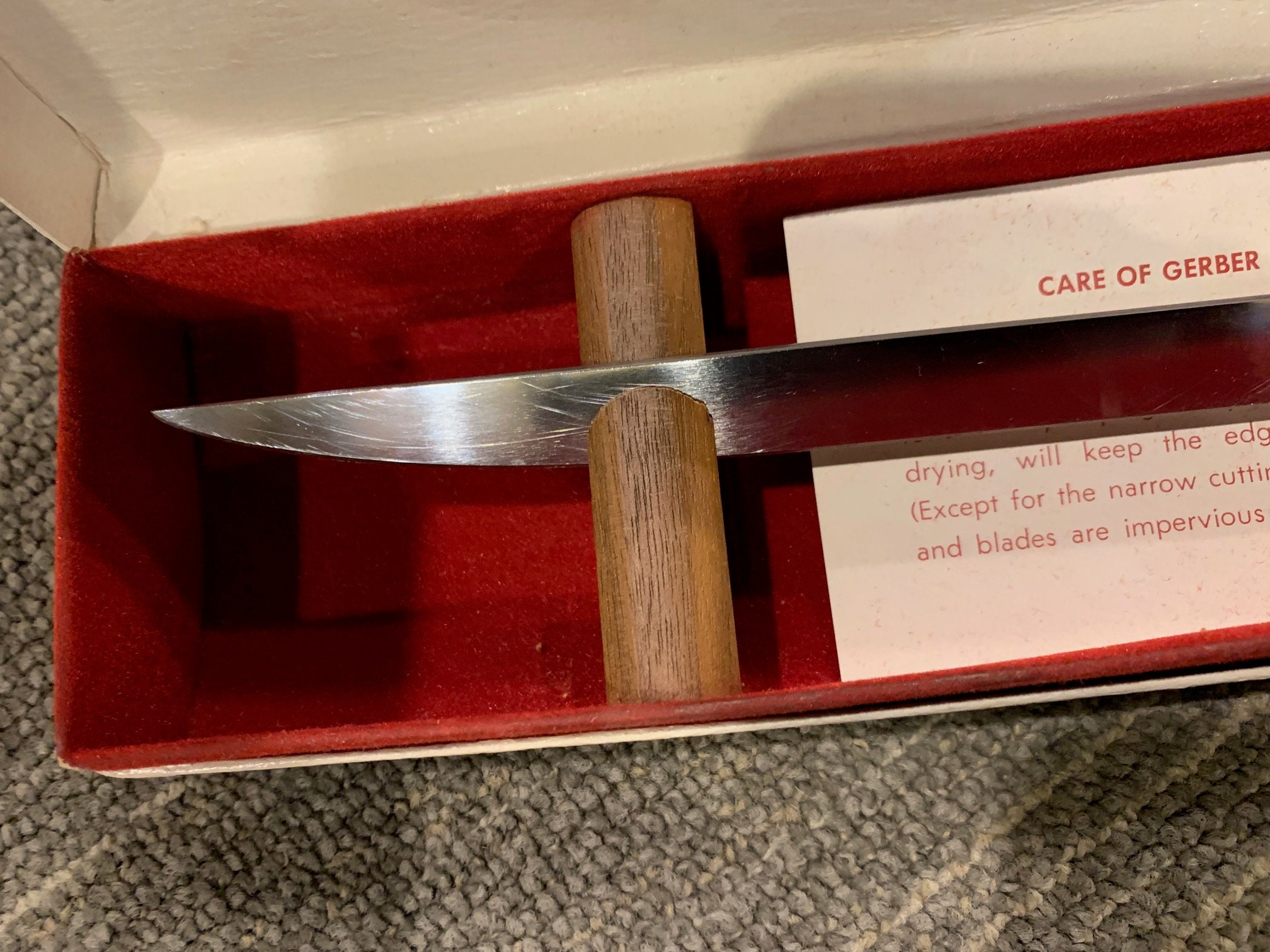 Mid Century Gerber Balmung Carving Knife Stainless Steel Etsy