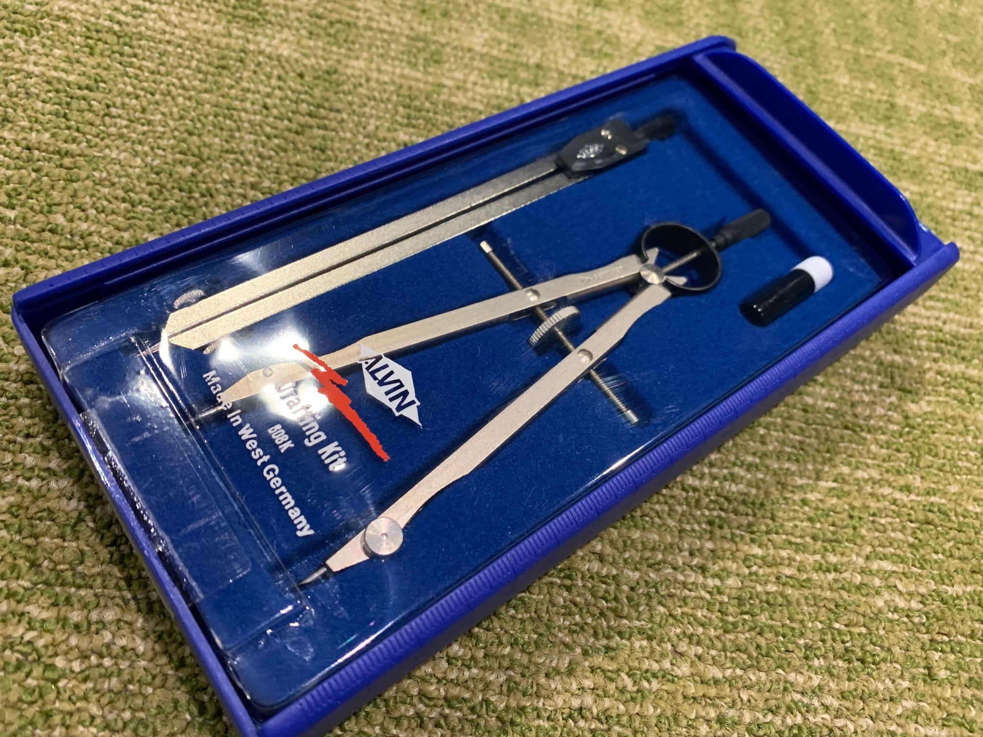 Alvin 510 Precision Drafting Set With Case, Made in Germany, Alvin