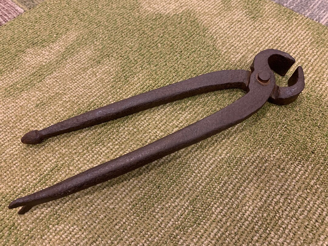 Antique Blacksmith Farrier Nippers Horseshoe Tools Rustic Home Decor Etsy