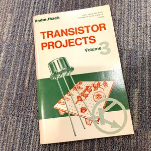 Vintage Radio Shack Transistor Projects Volume 3 Manual 1975 First Edition Booklet