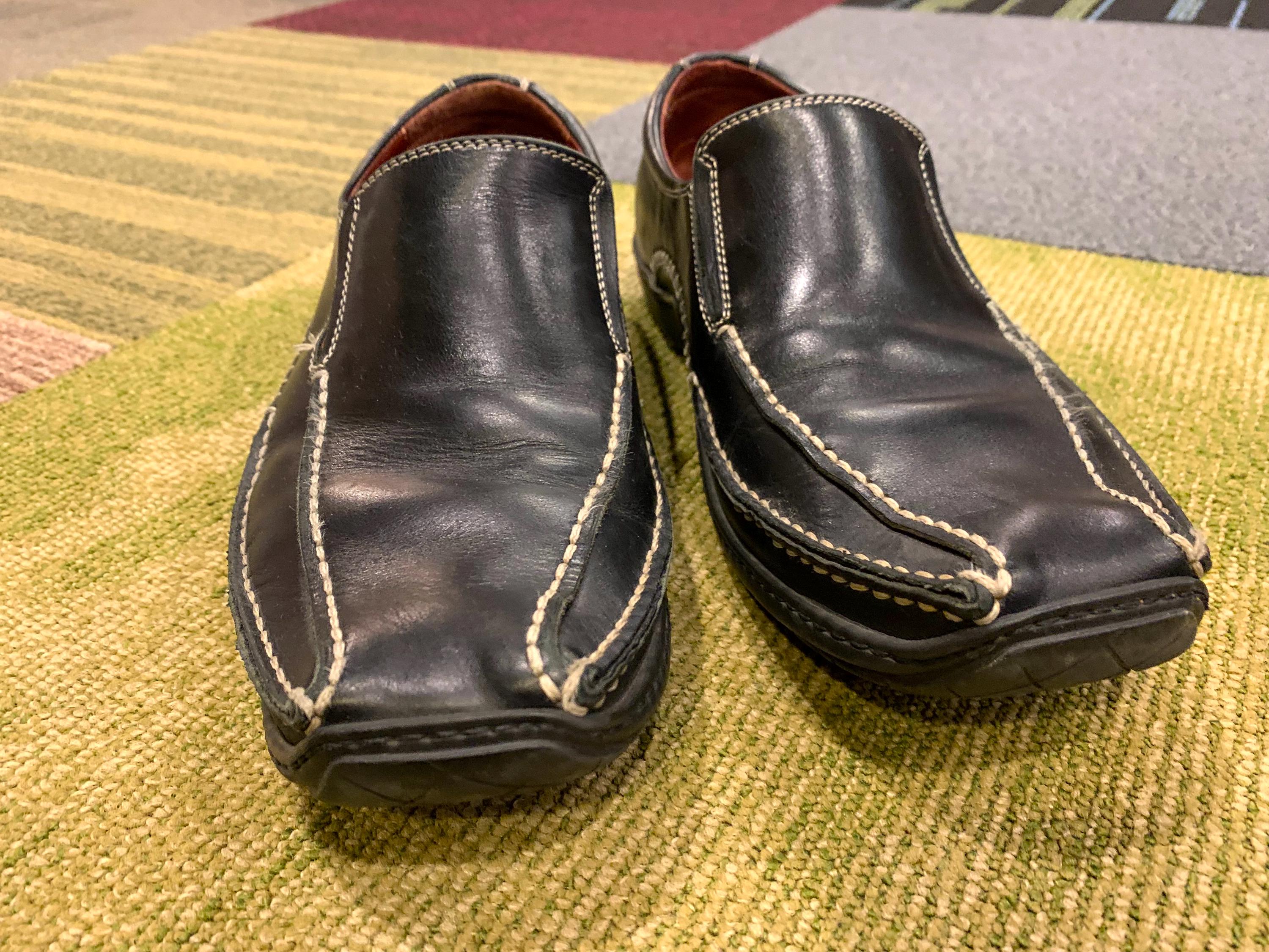Donald J Pliner Estro Shoes Loafers Size 8.5 Black Slip on  display picture 3