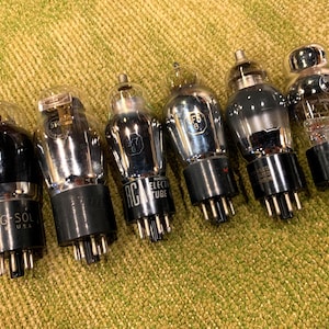 Vintage Radio Vacuum Tube Set