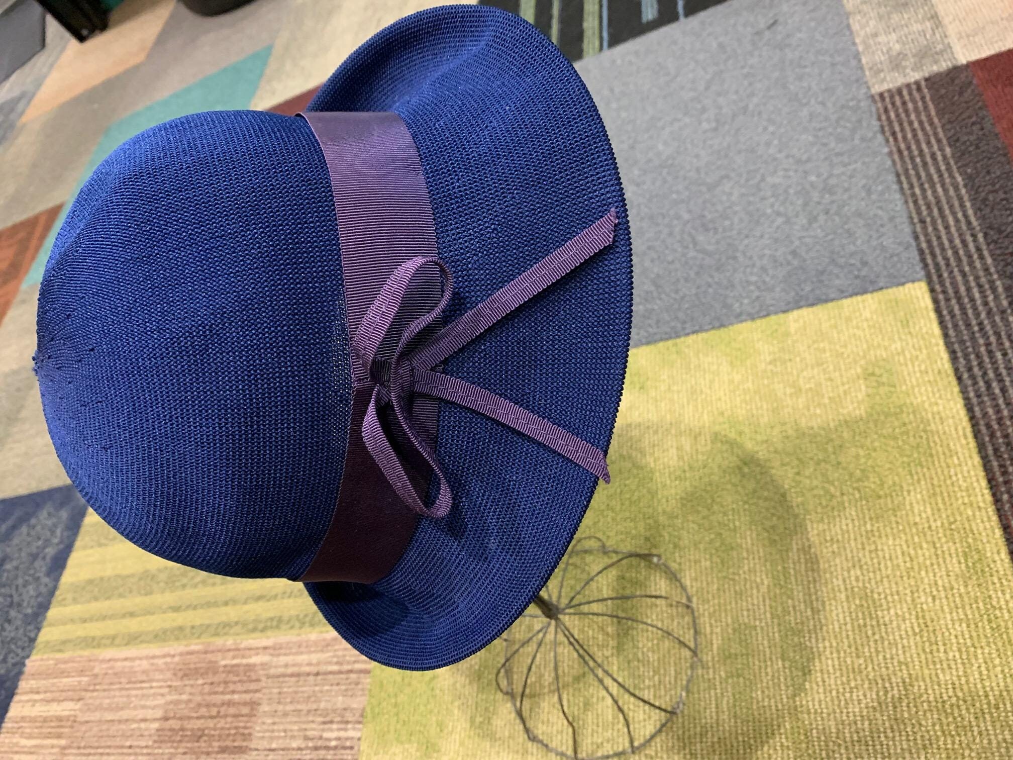 Kangol Zephyr Faye Blue Woven Hat elegant women’s unique breathable Vintage Kangol Design Zephyr Rimini Womens Bucket Hat Royal  main image 3