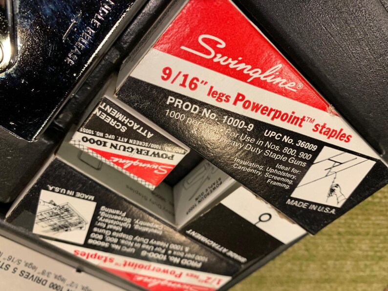 Vintage Stapler Swingline Power Gun 1000 Kit USA Made 1990 Etsy