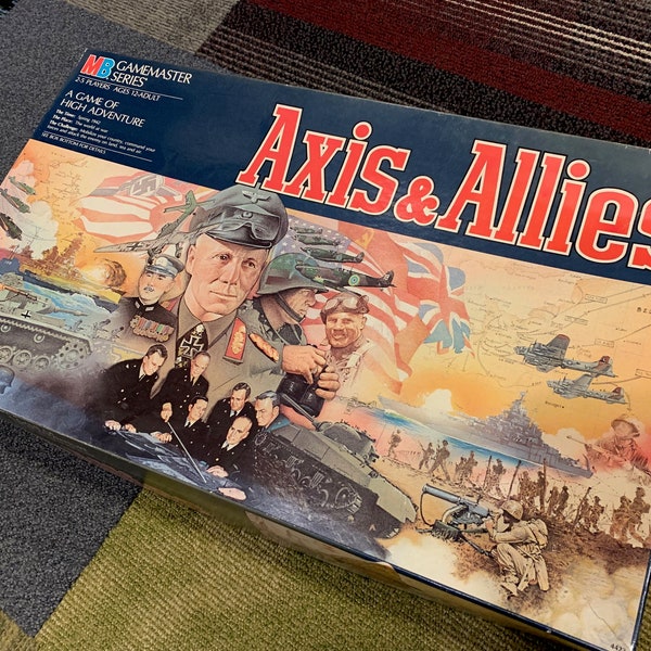 Vintage Milton Bradley Axis & Allies Spring 1942 Board Game