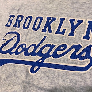 Vintage Baseball Brooklyn Dodgers T-shirt Early 1990s Size LARGE