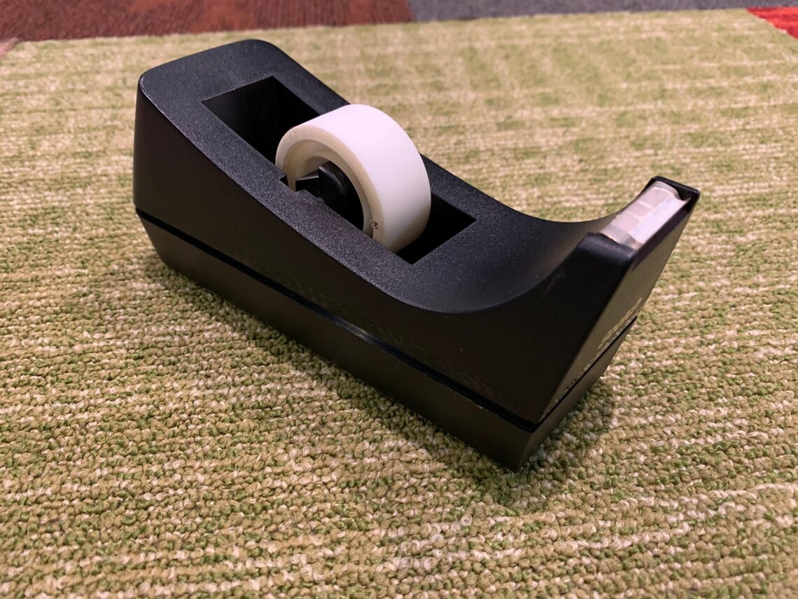 Vintage Scotch C38 Tape Dispenser Black Weighted Desk Etsy