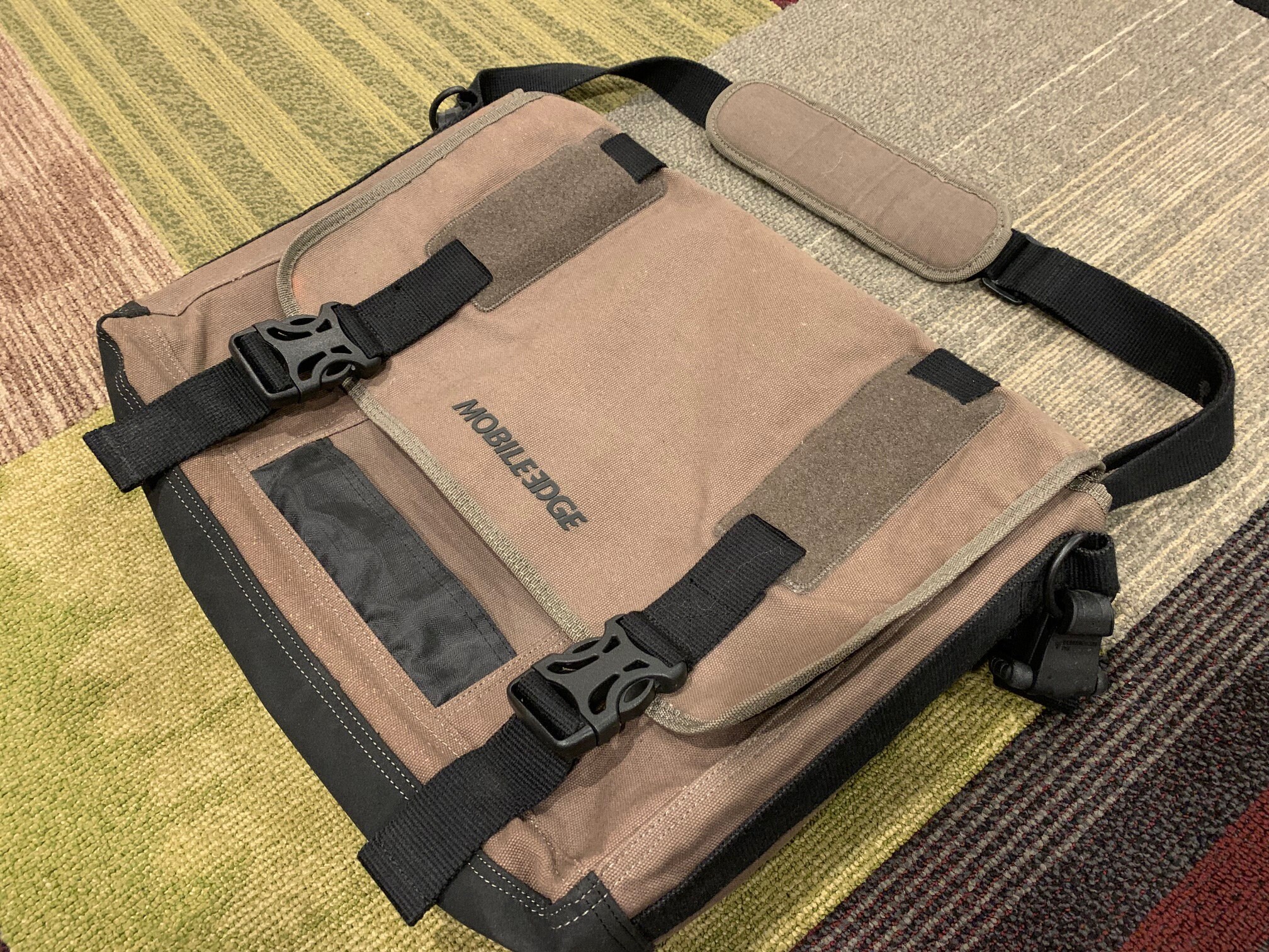 Mobile Edge Messenger Computer Laptop Bag Eco Friendly Sustainable Cotton Canvas Olive Green 17.3 Inch Etsy Canada