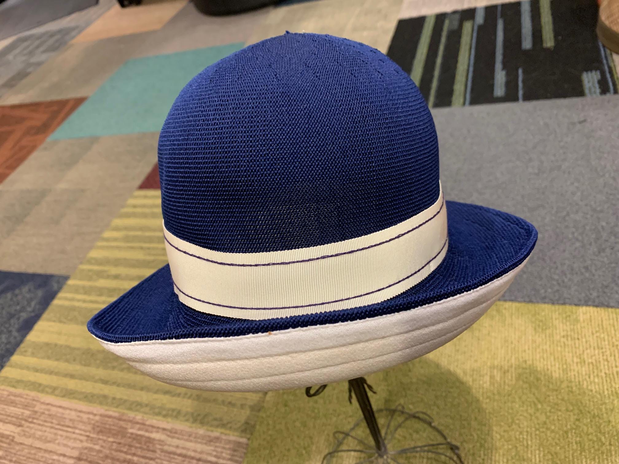 Kangol Zephyr Faye Blue Woven Hat elegant women’s unique breathable Vintage Kangol Design Zephyr Rimini Womens Bucket Hat Royal  main image 4