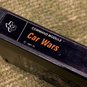 Vintage Texas Instruments Home Computer Command Car Wars Solid State Cartridge