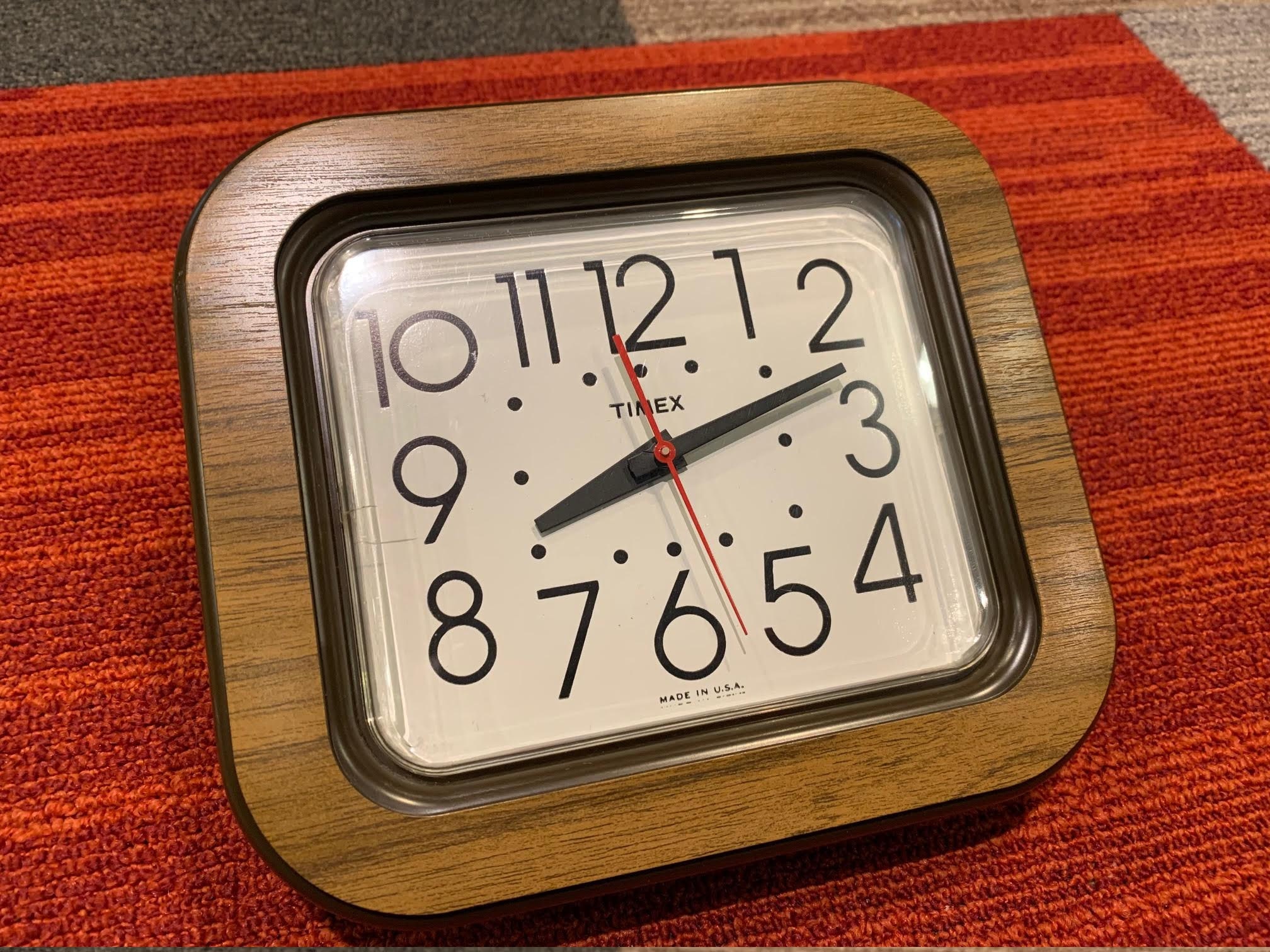 timex wall clock