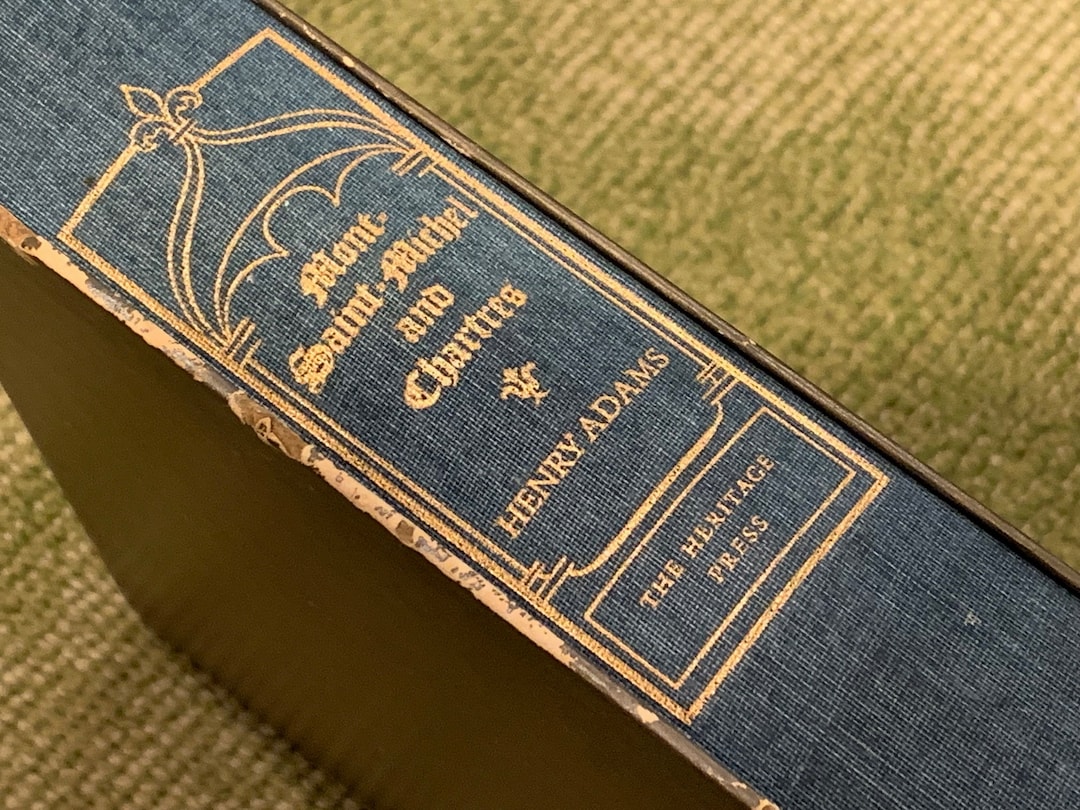 Vintage Mont Saint Michel and Chartres by Henry Adams Hardcover Book