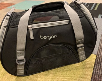 Bergan Small Cat Dog Pet Comfort Carrier Soft-Sided Tote for Kittens Puppies Washable