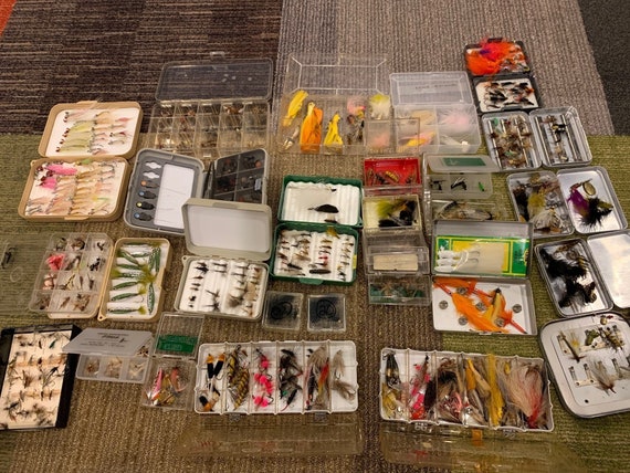 Vintage Fly Fishing and Fishing Lures Lot Early 1950s to Late