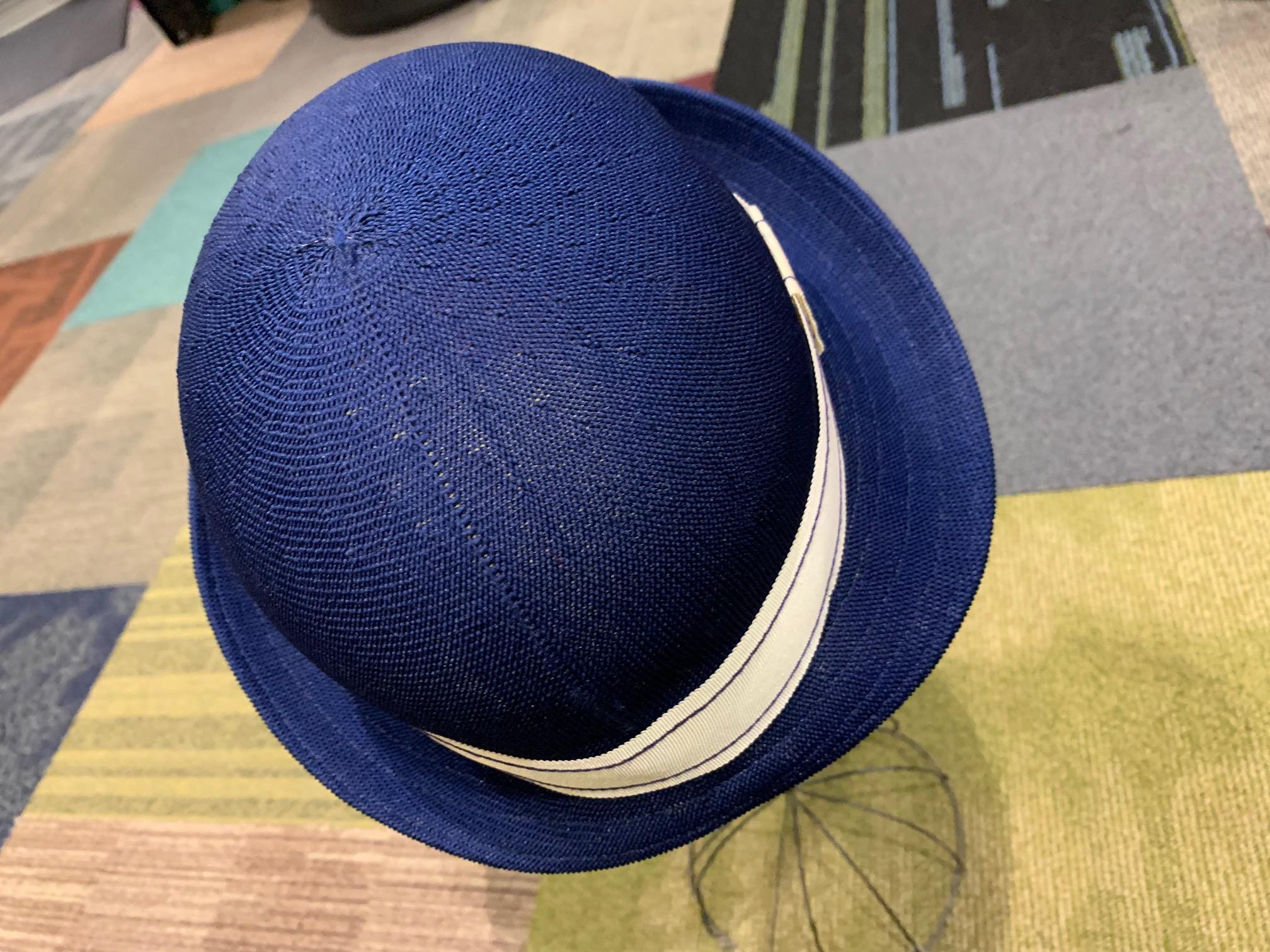 Vintage Kangol Design Zephyr Rimini Womens Bucket Hat Royal  display picture 3