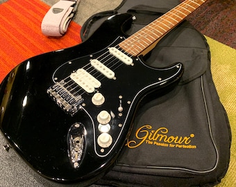 Solid Black Stratocaster Official Fender™ Miniature Black Strat