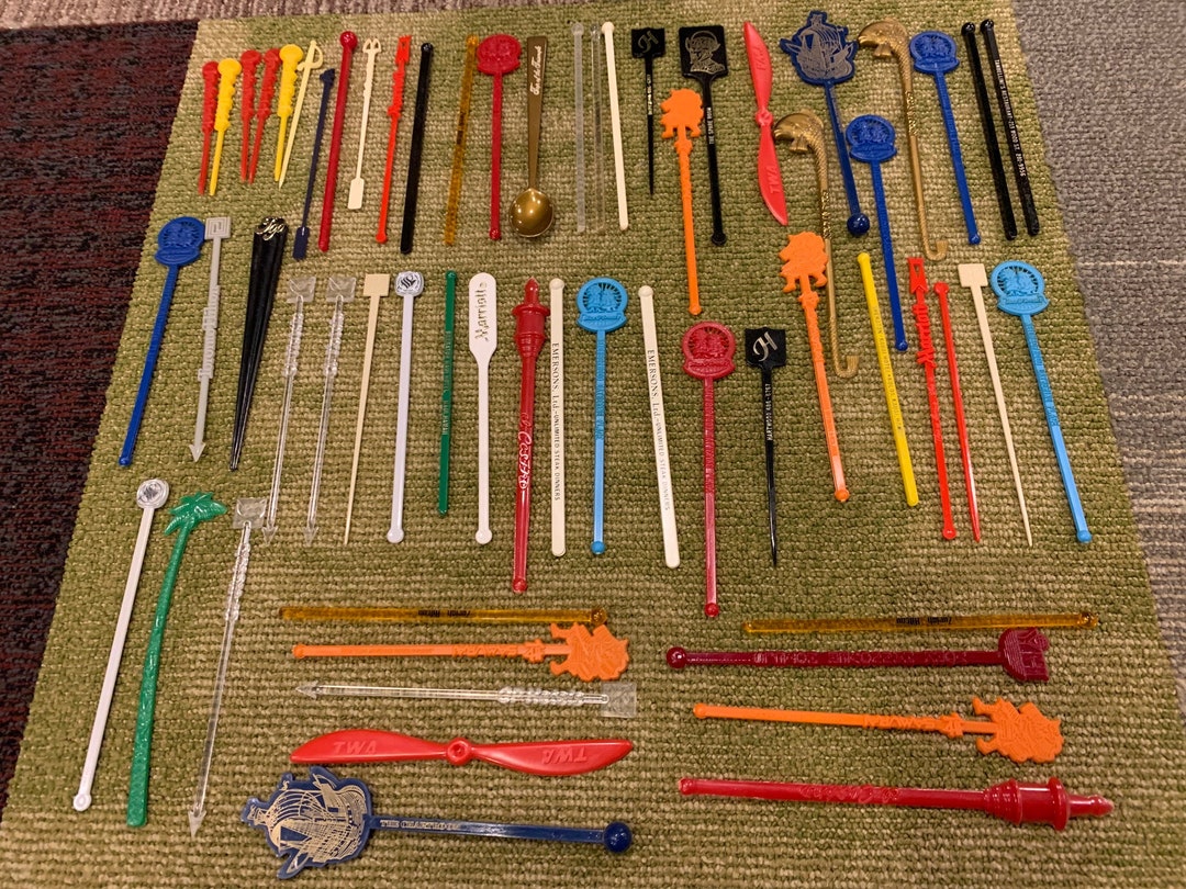 Vintage Swizzle Stick Collection TWA Hotel Motel Restaurant Etsy