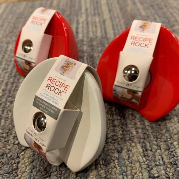 Recipe Rock by Architec Magnetic Recipe Holder Minimalist Design Kitchen Decor RED Only in Stock