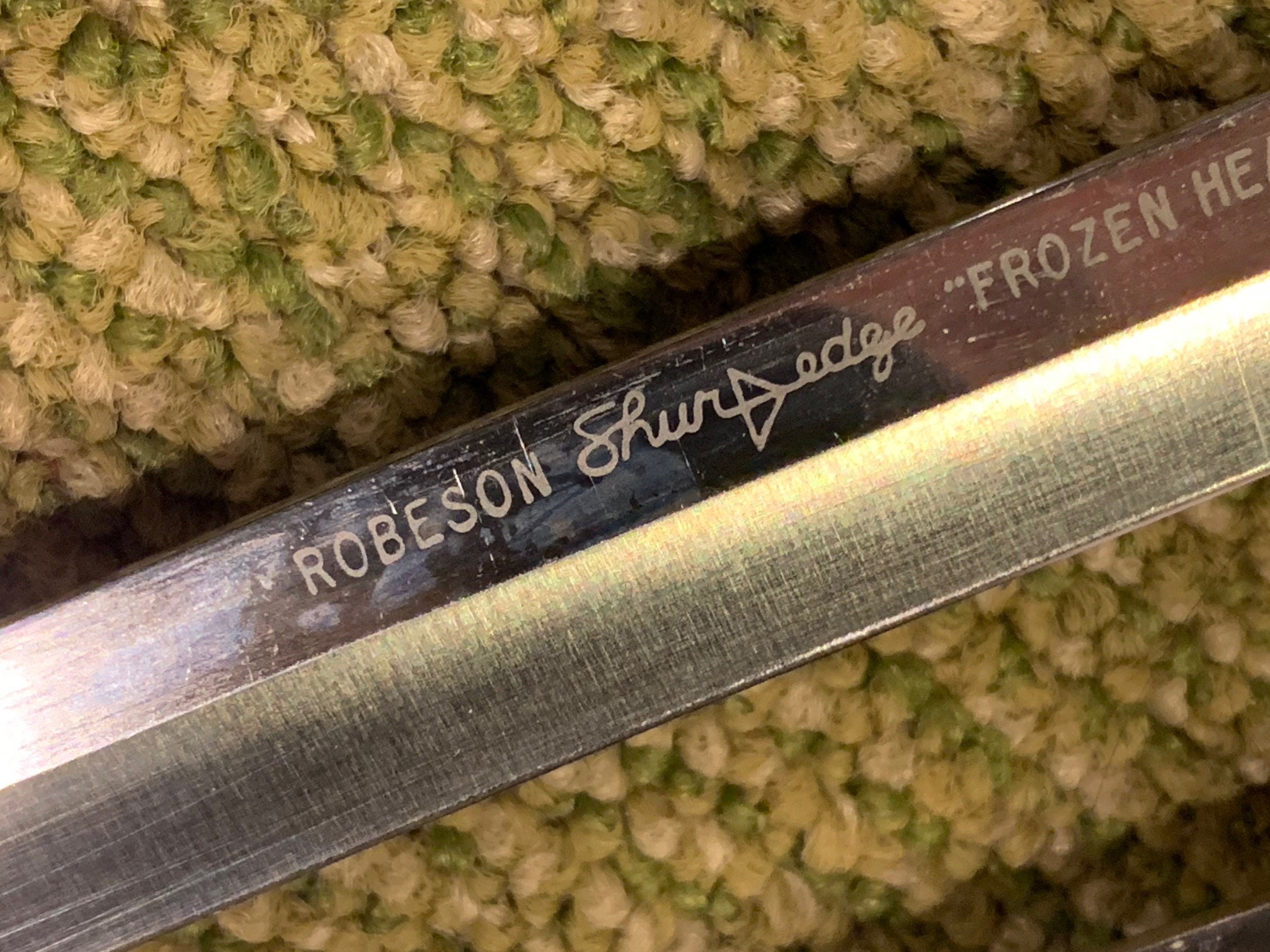 Vintage Robeson ShurEdge Frozen Heat Silver Plated Steak