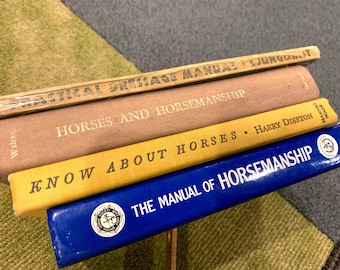 Vintage Horse Riding Equestrian Training Books Practical Dressage Manual Horses Horsemanship