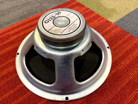 Vintage Celestion Guitar Amp Speaker G12S-50 Ipswich England 12