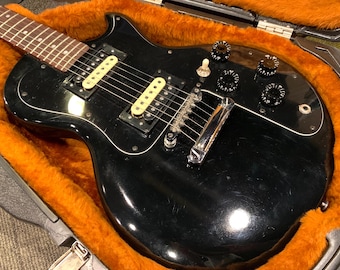 Vintage Gibson Sonex 180 Deluxe Electric Guitar 1981 with Original Chainsaw Case and Documentation