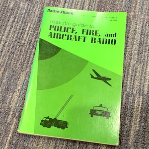 Vintage Radio Shack Realistic Guide to Police Fire and Aircraft Radio Booklet