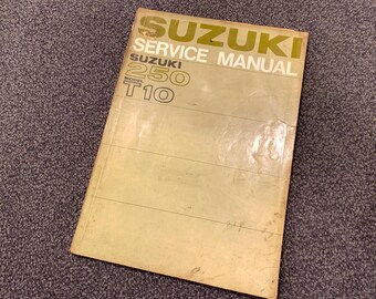 Vintage Suzuki Motorcycle 250 T10 Service Manual 1960s