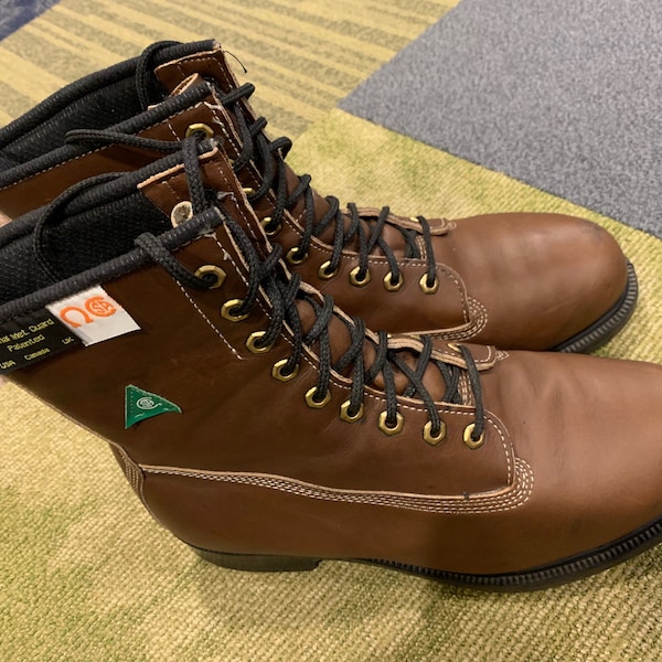 Leather Work Boots Etsy