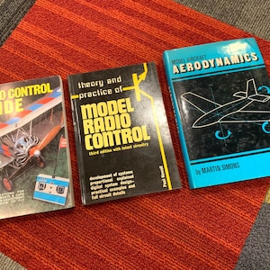 Vintage Radio Control Model Airplane Books Lot Model Aircraft Aerodynamics Martin Simons Theory and Practice Paul Newell Norman Butcher