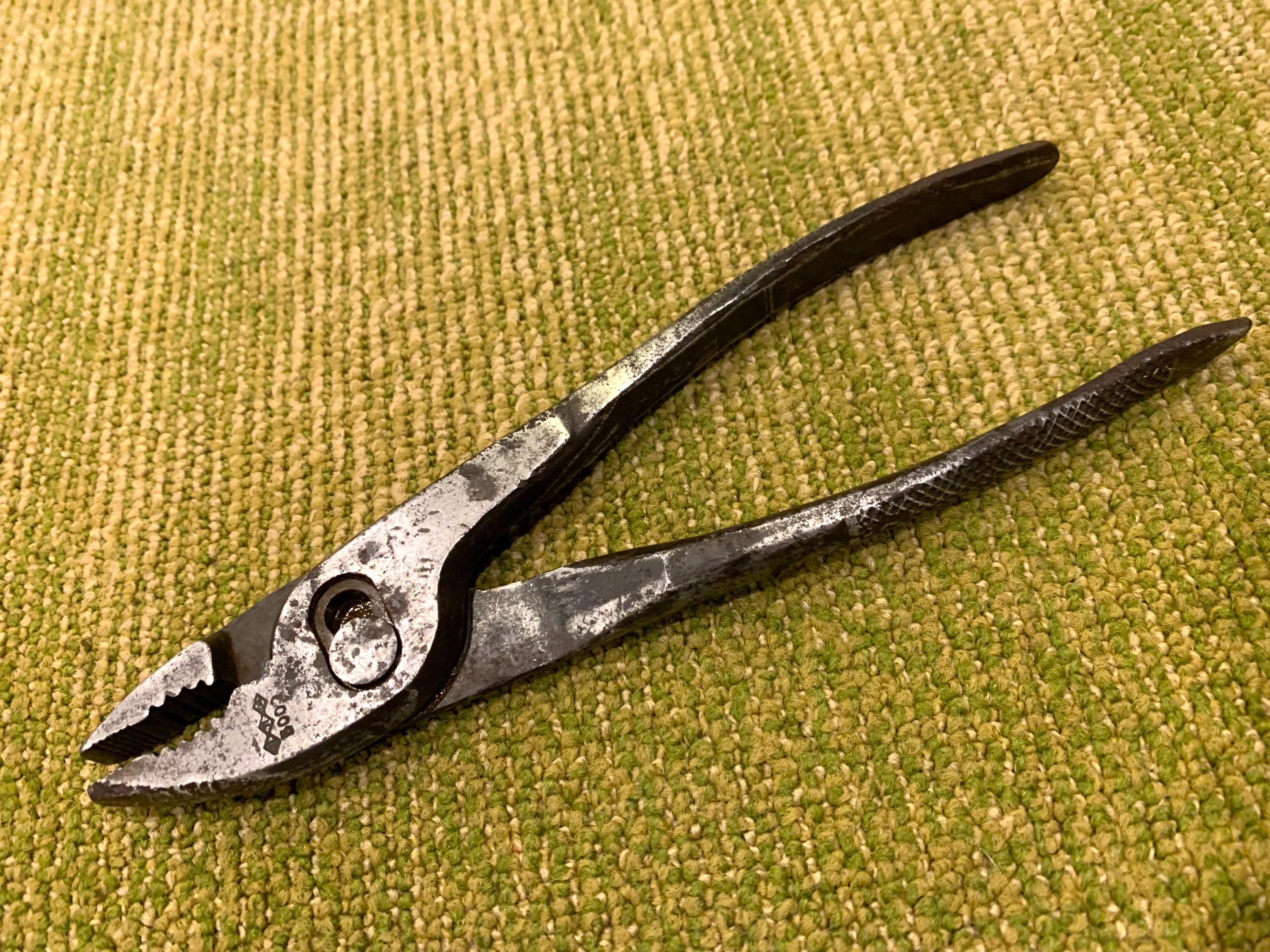 Vintage UTICA Slip Joint Pliers 1940s USA Made Hand Tools Utica