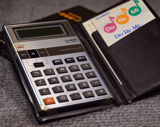 Vintage Casio Calculator ML831 Musical Calculator Etsy