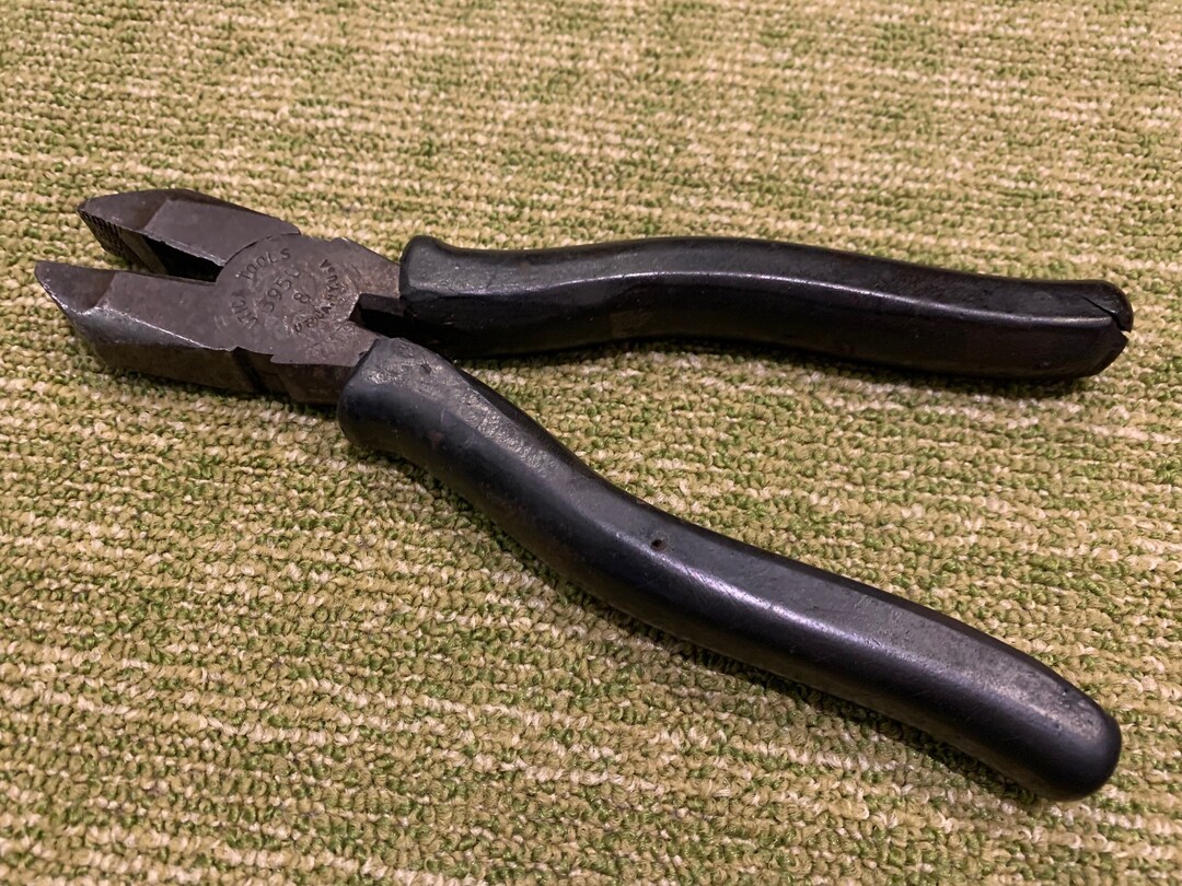 Vintage UTICA 3950/8 Pliers UTICA Tools NY Wire Cutting Linesman Pliers