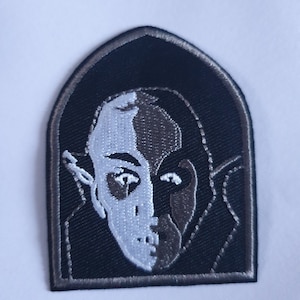 Nosferatu Vampire Embroidered Iron on Applique Motif Patch