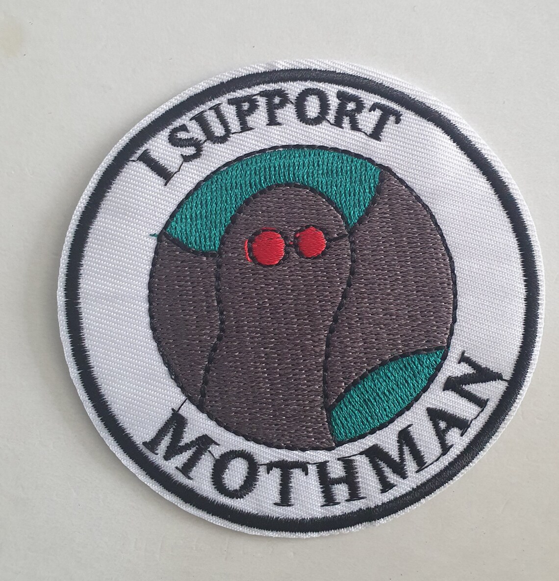 I Support Mothman Embroidered Iron on Applique Motif Patch - Etsy