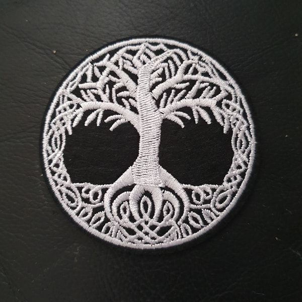 Albero della vita Pagan WIcca ricamato ferro su patch motivo applique