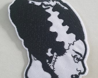 La mariée de Frankenstein film d'horreur brodé de fer sur Patch Motif appliqué