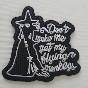 Wizard of Oz Wicked Witch Embroidered Applique Motif Patch
