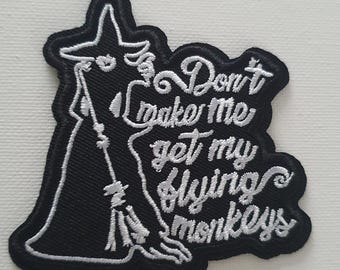 Wizard of Oz Wicked Witch Embroidered Applique Motif Patch