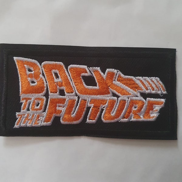 Back to the Future 80's film Embroidered Iron on Applique Motif Patch