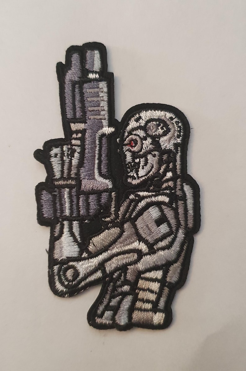Terminator Applique Terminator T800 Embroidered Applique Motif Patch - Etsy