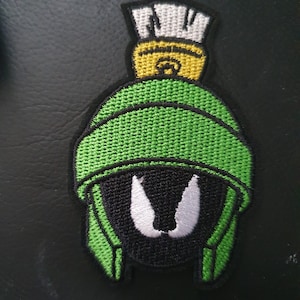 Cartoon Marvin the Martian-patch geborduurd opstrijkmotief
