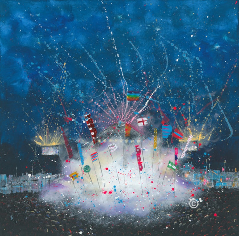 Headliners glastonbury Festival Etsy