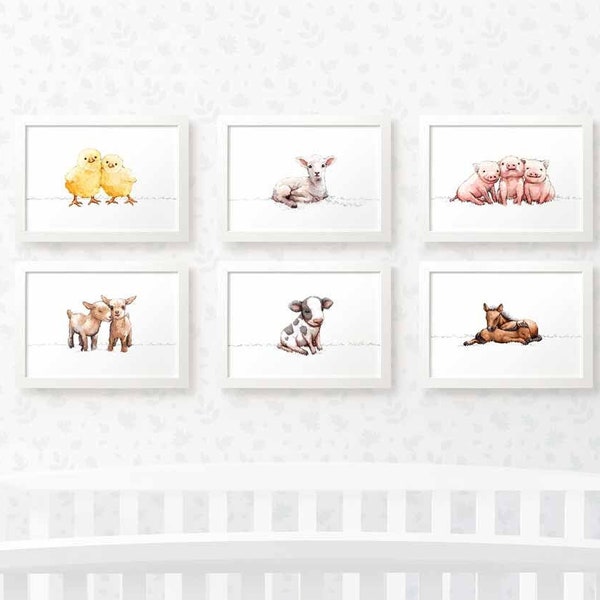 Farm Animal Art Etsy UK