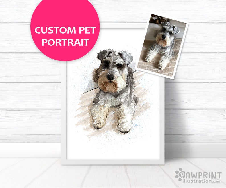 Dog memorial pet loss portrait Dog Memorial Portrait pet memorial gift pet painting Custom dog gift Custom pet portrait pet loss gifts