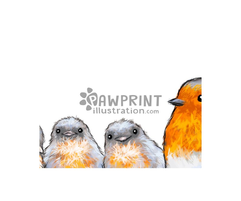 Robin Family Names Custom Print Robin family print Robin Etsy