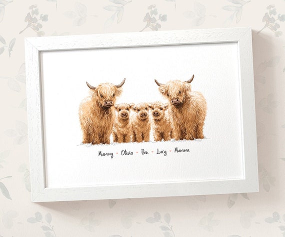 Highland Cow Wrapping Paper Highland Cow Giftware 