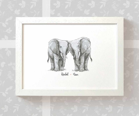 Details about   Personalised Gifts Christmas Baby New Born Family Framed Best Card Elephants 
