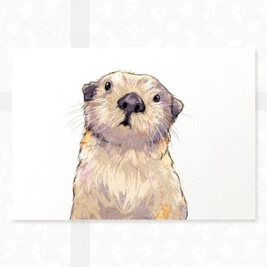 Otter Nursery Print: Animal Baby Room Decor image 4